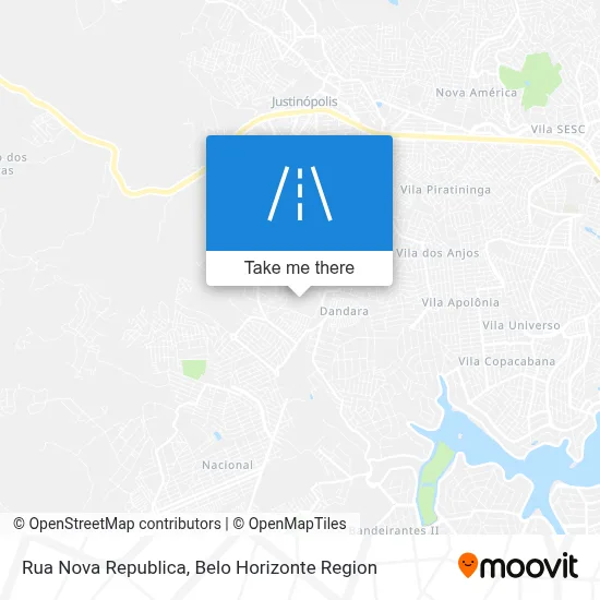 Rua Nova Republica map