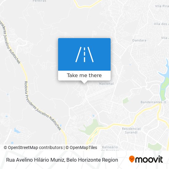 Mapa Rua Avelino Hilário Muniz