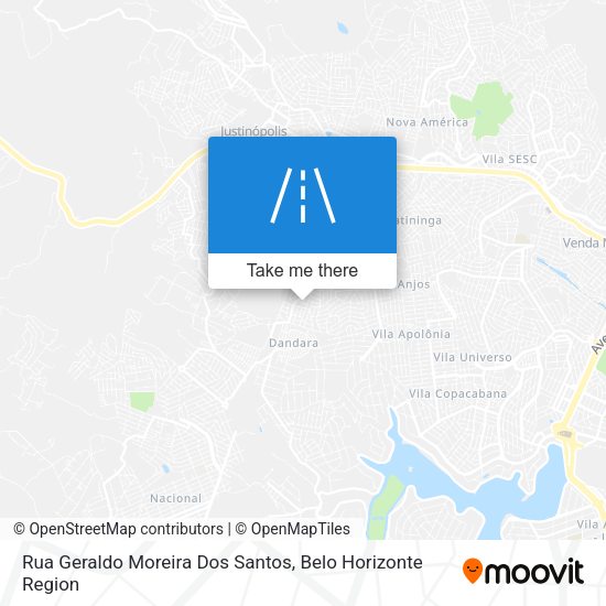 Rua Geraldo Moreira Dos Santos map