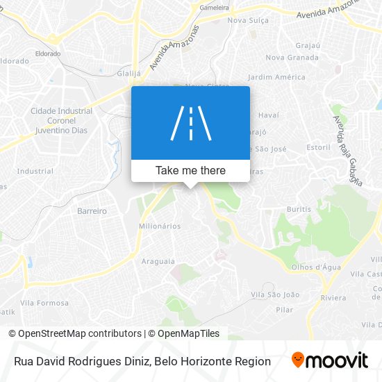 Mapa Rua David Rodrigues Diniz