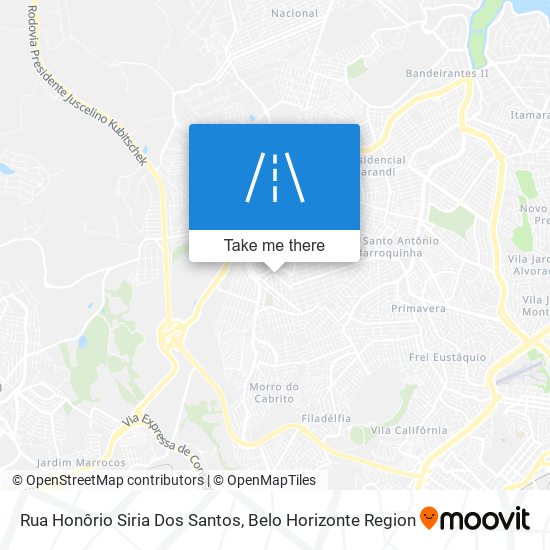 Rua Honôrio Siria Dos Santos map