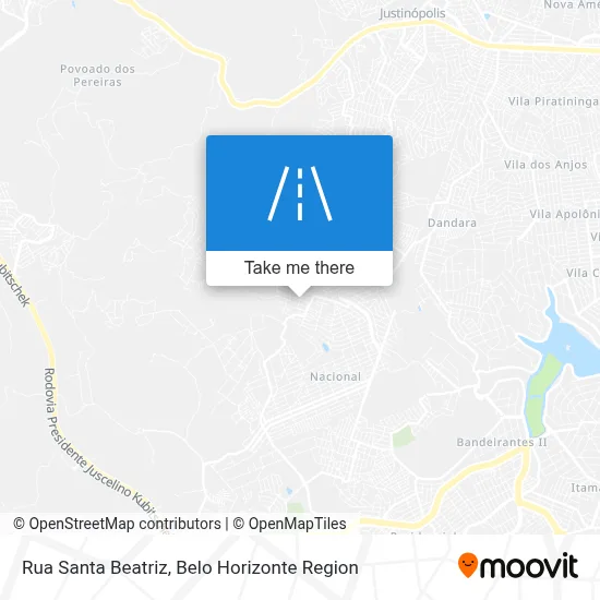 Rua Santa Beatriz map