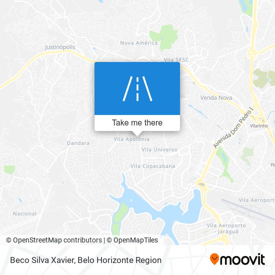 Beco Silva Xavier map