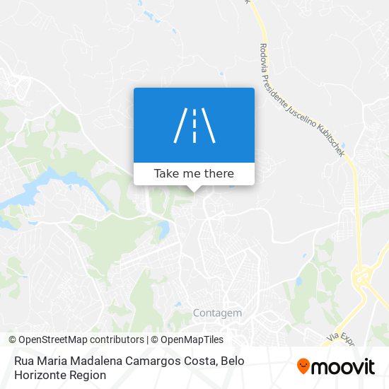 Mapa Rua Maria Madalena Camargos Costa