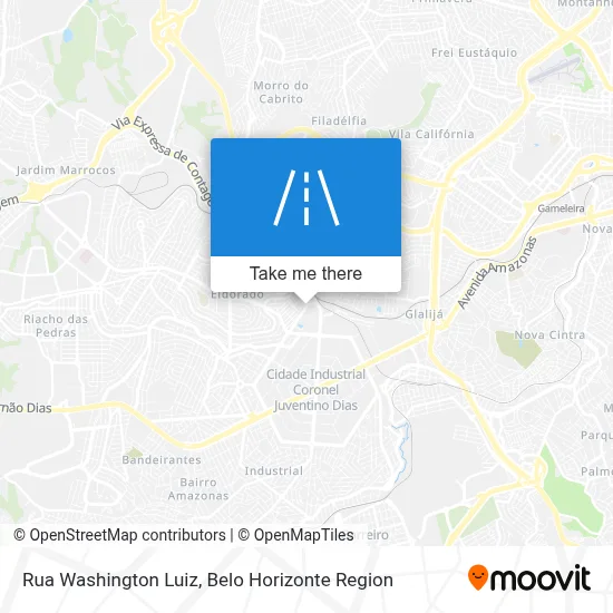 Rua Washington Luiz map