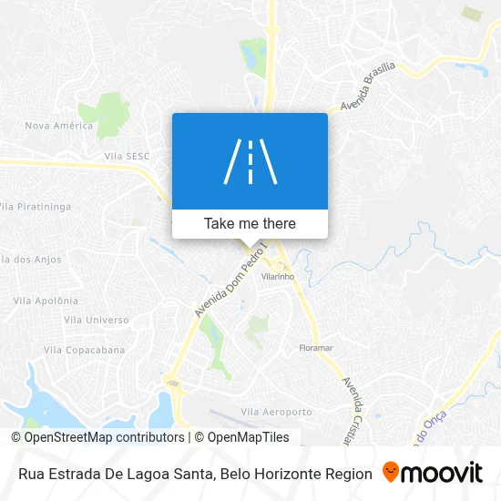 Rua Estrada De Lagoa Santa map