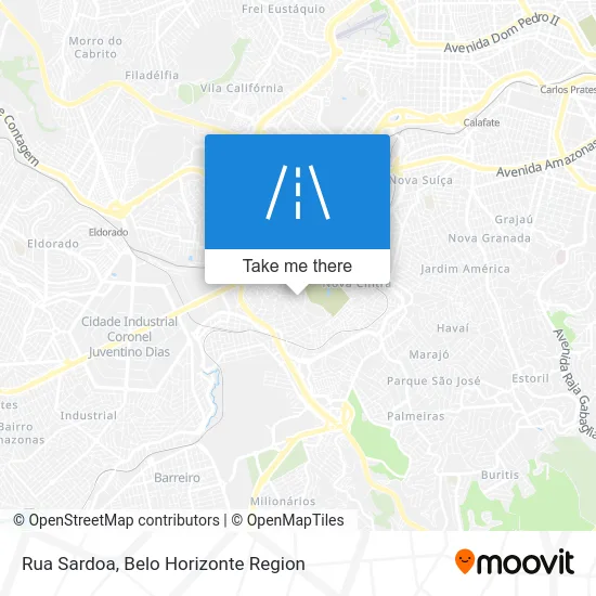 Rua Sardoa map