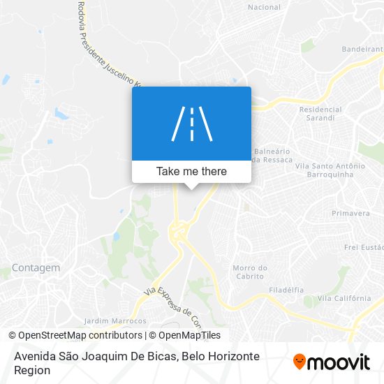 Mapa Avenida São Joaquim De Bicas