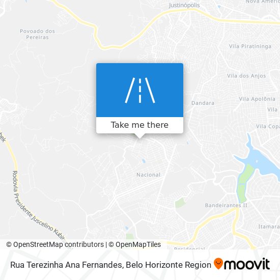 Mapa Rua Terezinha Ana Fernandes