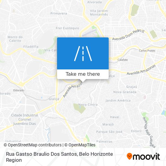 Mapa Rua Gastso Braulio Dos Santos