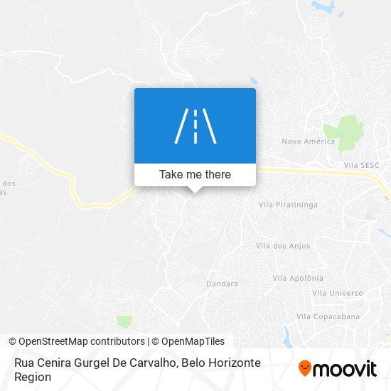 Mapa Rua Cenira Gurgel De Carvalho