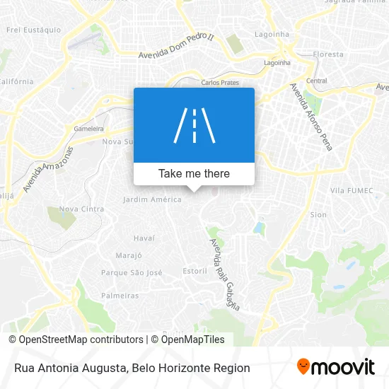 Rua Antonia Augusta map