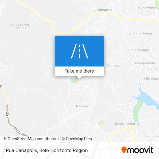 Rua Canapolis map
