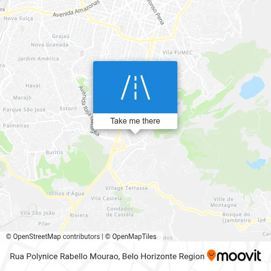 Rua Polynice Rabello Mourao map