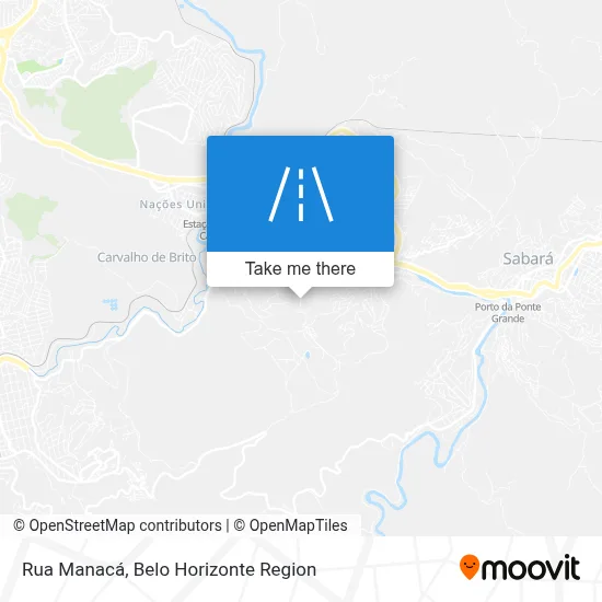 Rua Manacá map