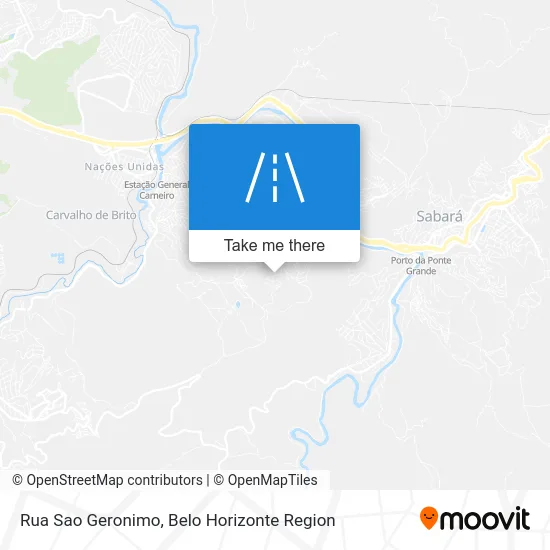 Rua Sao Geronimo map