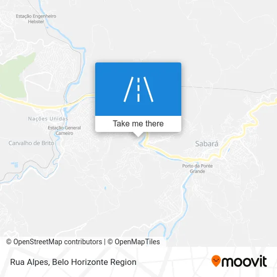 Rua Alpes map