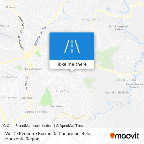 Via De Pedestre Barros Da Conceicao map