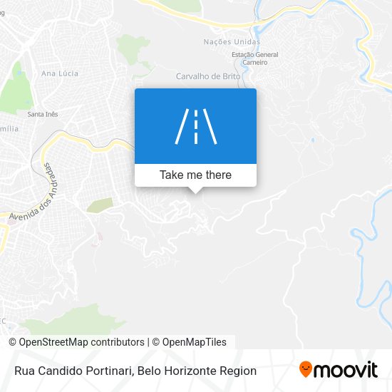 Rua Candido Portinari map