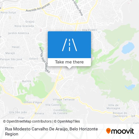 Mapa Rua Modesto Carvalho De Araújo