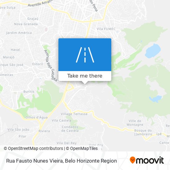 Mapa Rua Fausto Nunes Vieira