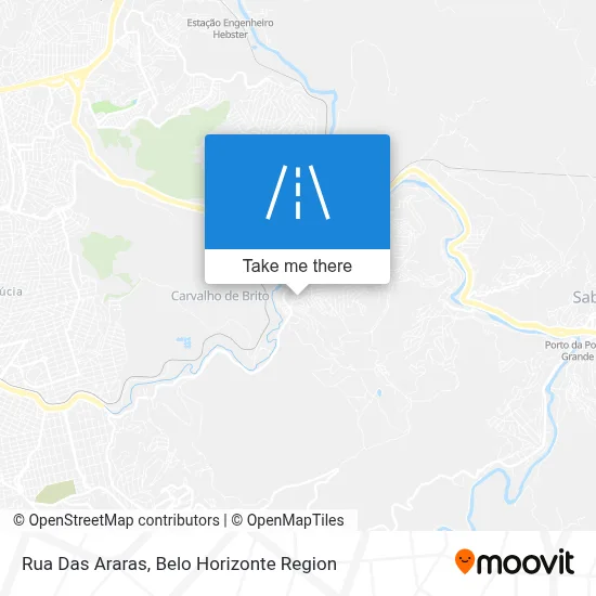 Rua Das Araras map