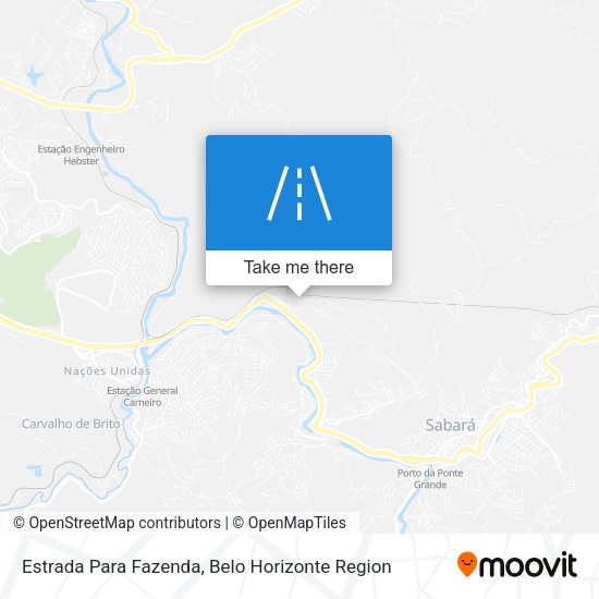 Estrada Para Fazenda map