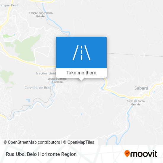 Rua Uba map