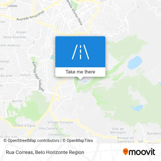 Rua Correas map