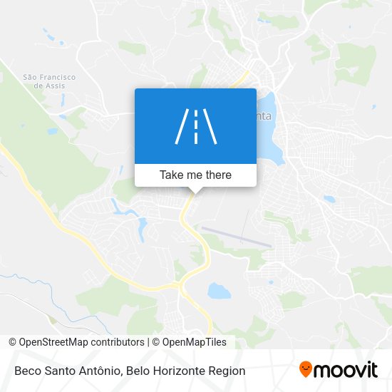 Beco Santo Antônio map