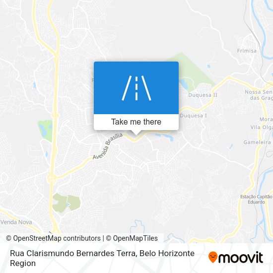 Rua Clarismundo Bernardes Terra map