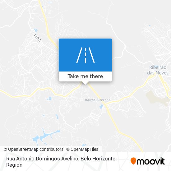 Mapa Rua Antônio Domingos Avelino