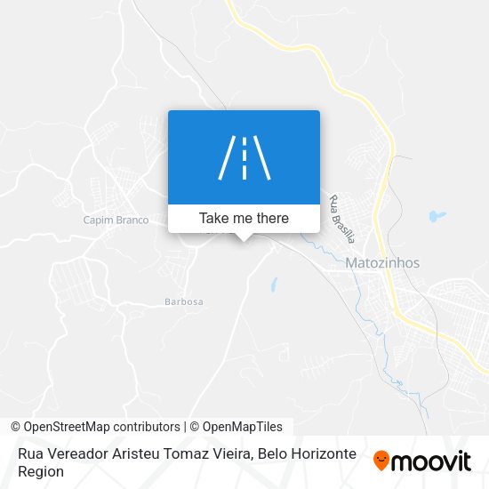 Rua Vereador Aristeu Tomaz Vieira map