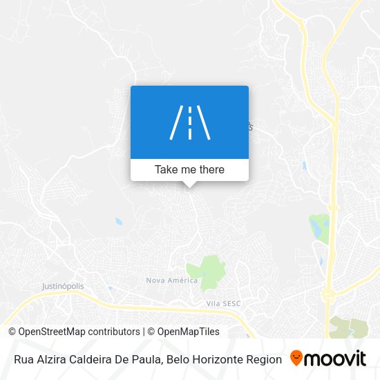 Rua Alzira Caldeira De Paula map