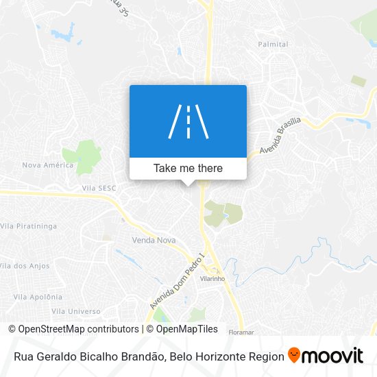 Rua Geraldo Bicalho Brandão map