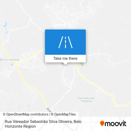 Rua Vereador Sebastião Silva Oliveira map