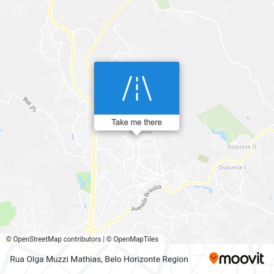 Rua Olga Muzzi Mathias map