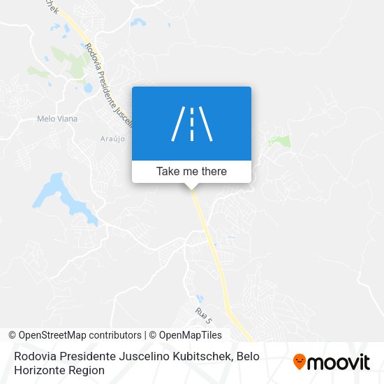 Rodovia Presidente Juscelino Kubitschek map
