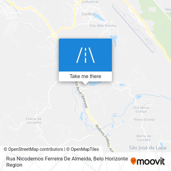 Rua Nicodemos Ferreira De Almeida map