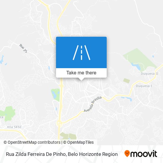 Rua Zilda Ferreira De Pinho map