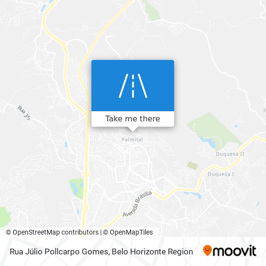 Mapa Rua Júlio Pollcarpo Gomes