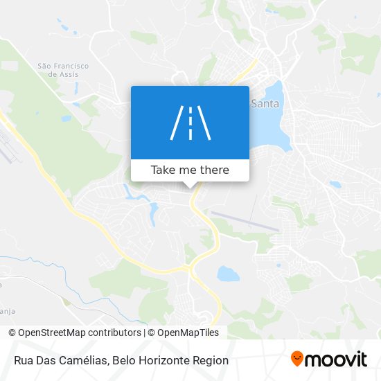 Mapa Rua Das Camélias