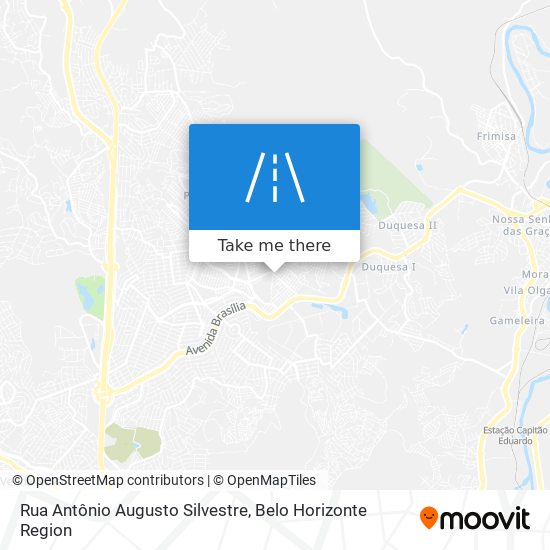 Rua Antônio Augusto Silvestre map