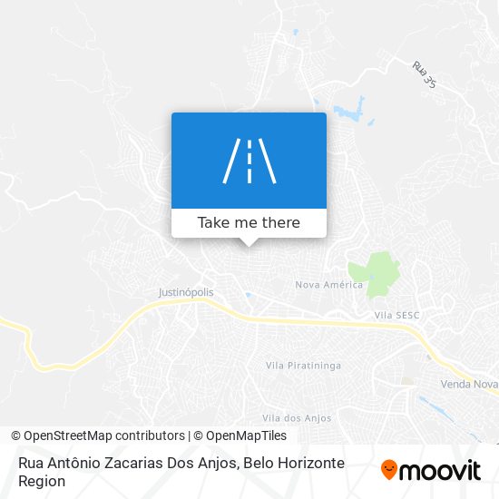 Mapa Rua Antônio Zacarias Dos Anjos