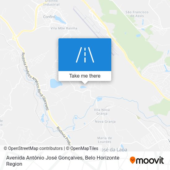 Avenida Antônio José Gonçalves map