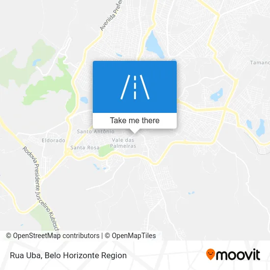 Rua Uba map