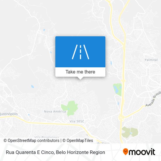 Rua Quarenta E Cinco map