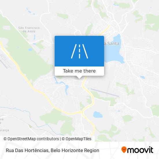 Mapa Rua Das Hortências