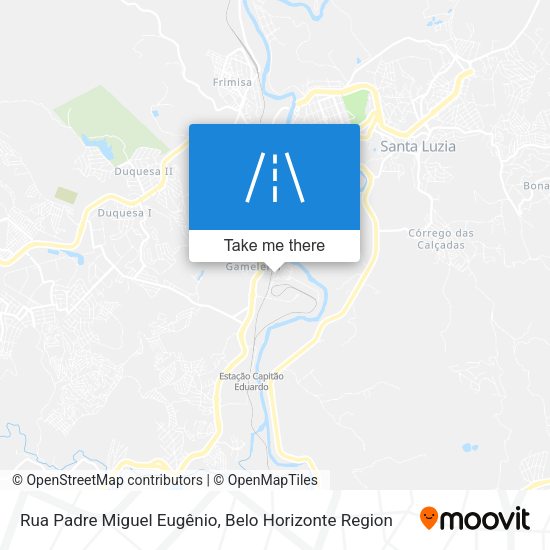 Rua Padre Miguel Eugênio map