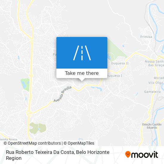 Mapa Rua Roberto Teixeira Da Costa